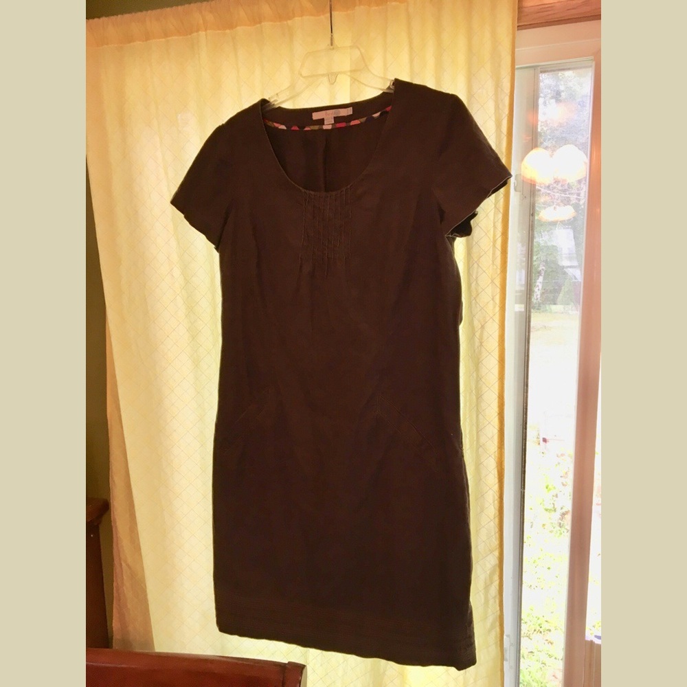 Boden Short Sleeve Corduroy Shift Dress UK 12 US 8